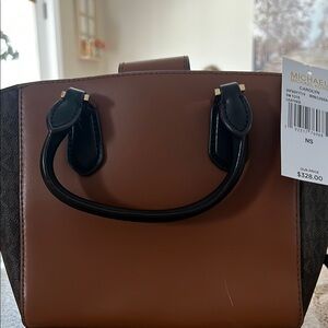 Michael Kors Brown Satchel Structured Design